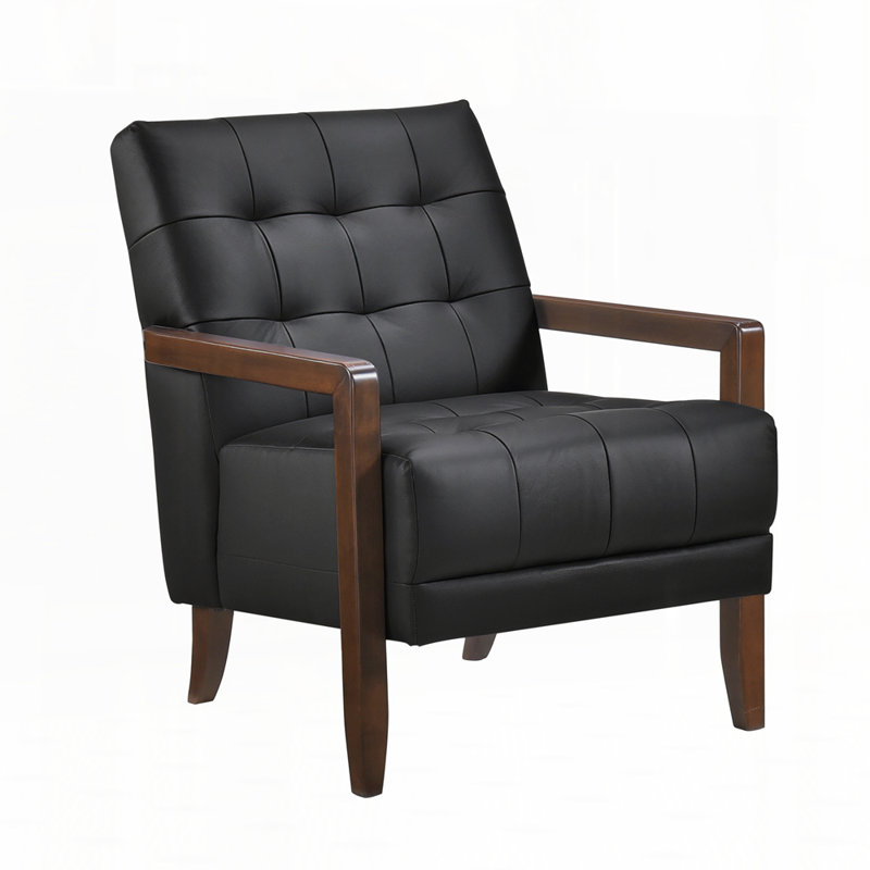 Fauteuil capitonné en polyuréthane