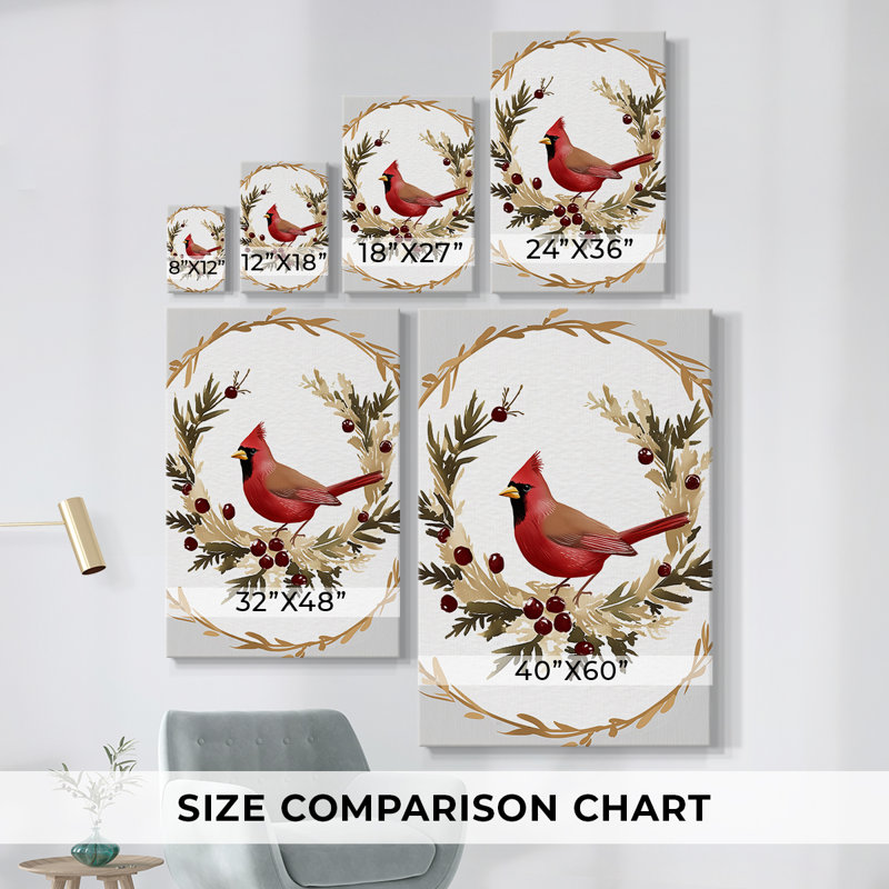 Art des Fêtes de Noël - Toile tendue avec châssis CMLXII, H 27 po x l 18 po