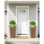 Ensemble de 2 grandes jardinières d'extérieur, 24 po avec drain et soucoupe, brun