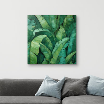 Dense leaves - 32"x32" art on canvas