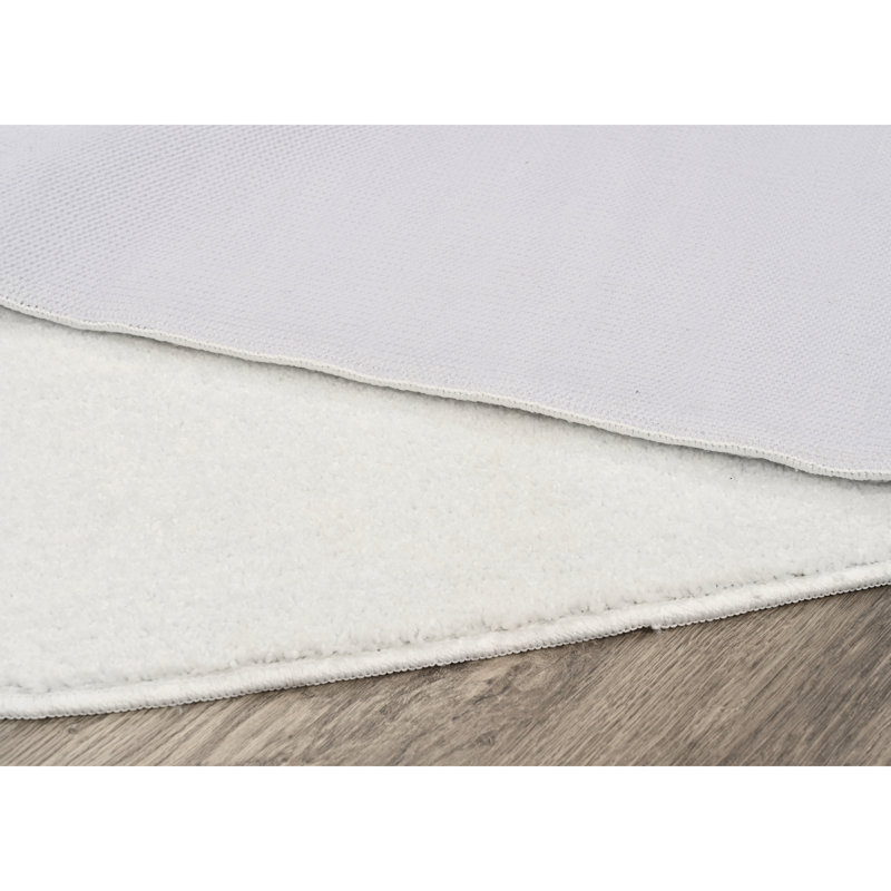 Sedona Bath Rug, Soft Absorbent Plush Bath Rugs, Non-Slip, Quick Drying, Machine Washable, Comfort for Bathroom Floor, Tub and Shower, 4 Piece Bathroom Rug Set (No Lid) White