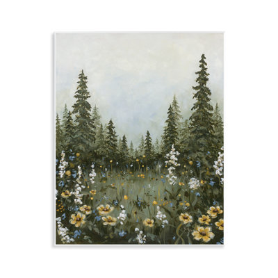 «Forest Meadow Clearing», plaque murale par Hollihocks Art