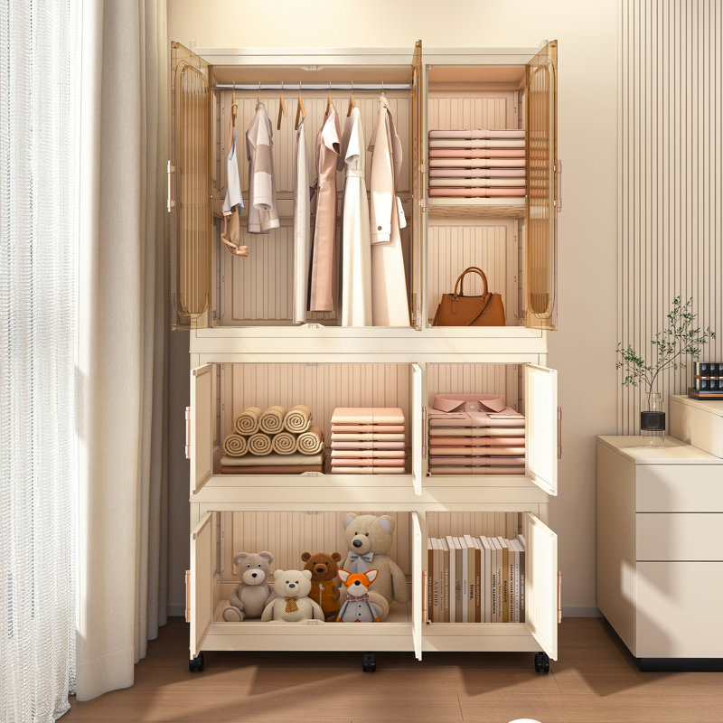 Armoire portative - 9 barres de garde-robe en 1 pour une durabilité accrue et un rangement fiable des vêtements