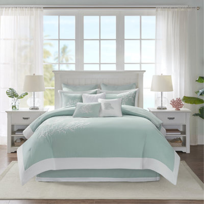 Édredon 100% coton pour grand lit avec rembourrage corail et rembourrage de confort