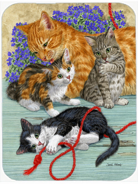East Urban Home Cats Glass Cutting Board