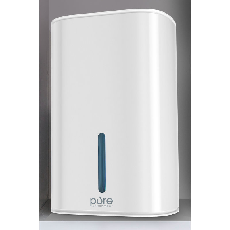 PureDry Mini White Compact Dehumidifier with Removable Water Tank