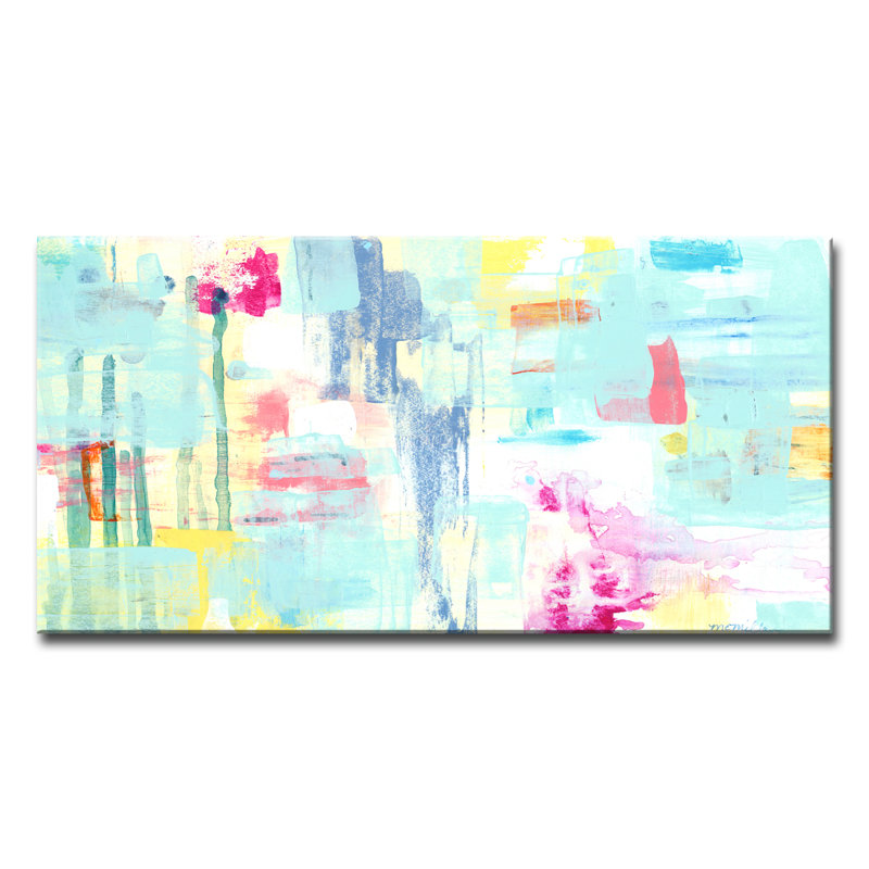 Multi Colour Pattern' by Dana McMillan - Wrapped Canvas Print, 20" H x 40" W x 1.5" D