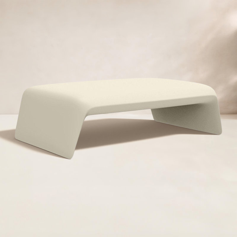 Blow Plastic/Resin Coffee Table, Ecru