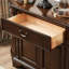 Buffet demi-rond en bois massif de style américain