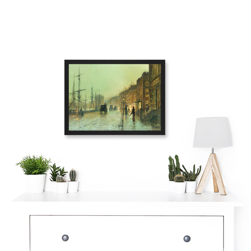 Glasgow Docks 1881 by John Atkinson Grimshaw - Single Picture Frame Painting