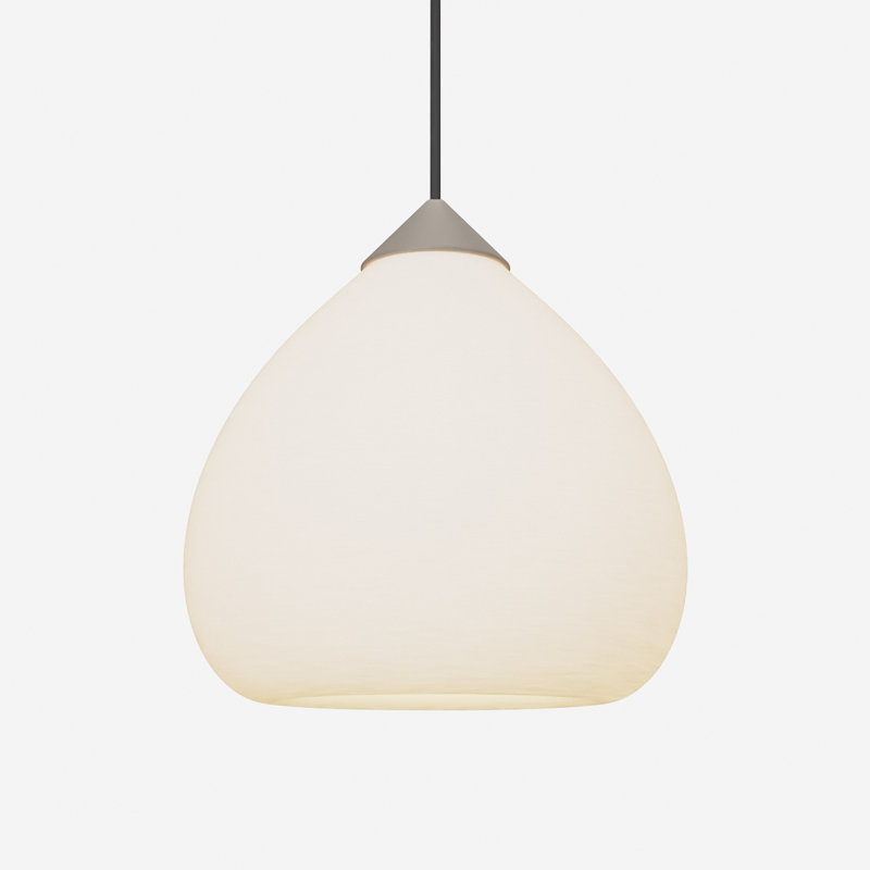 Gulp Pendant Light, 20.6" H x 9.45" W x 9.84" D, Black, Smoke