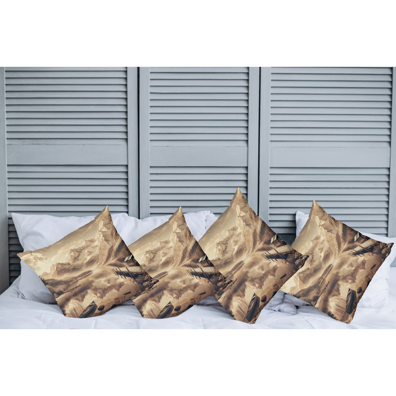 Fabric Reversible Throw Pillow, 24"H x 24"W