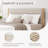 Nasia Solid Wood Boucle Upholstered Headboard Bed Frame-1852462761-1852462756