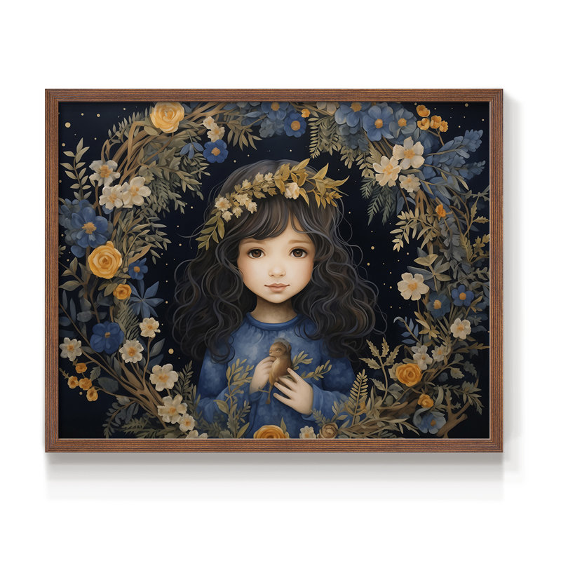 Chirstmas Art-CD - Reproduction encadrée - Restickable, H 11 po x l 14 po, Noyer