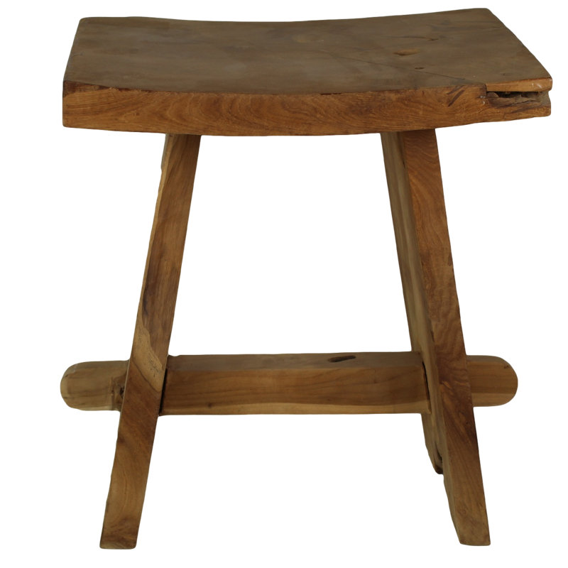 Yellow Pine Solid Wood Accent Stool