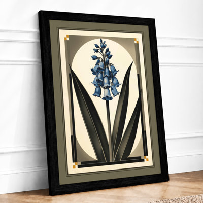 Blue Blossom Study Botanical - Framed Print