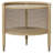 Ash Wood Rattan Side Table