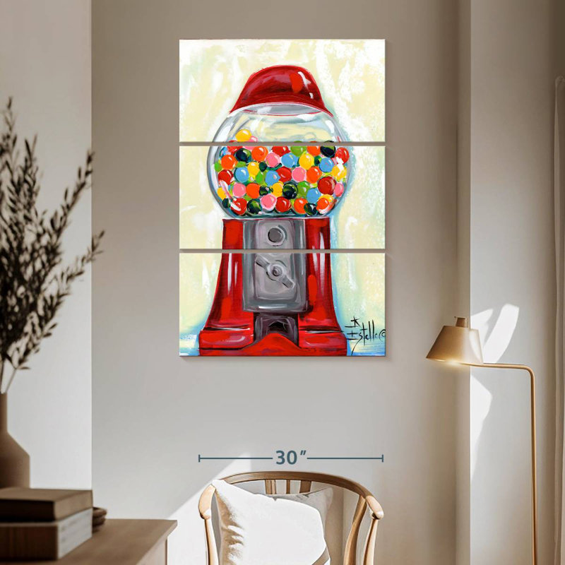 Yarlin Bubblegum Machine, 65" H x 42" W