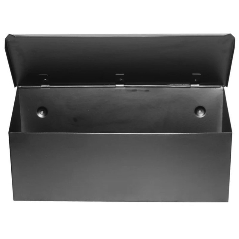 Longue boîte aux lettres en métal, noir