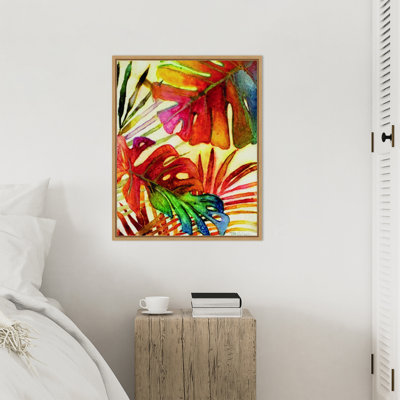 «Tropic Botanicals I» par Marie Elaine Cusson, reproduction d'art sur toile encadrée
