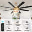 Ventilateur de plafond 72 po Terriek Modern-643553646