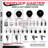 316SS Soft Rubber Wheel Swivel Threaded Stem Caster Set SCC