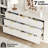 3PCS Dresser And Nightstand Sets For Bedroom, 55" Wide Fluted 7 Drawer Dresser & Nightstand Set Of 2-1289791690