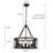 Napeague 5 - Light 19.7-inch Dimmable Drum Chandelier with Distressed Grain Accents-592446823