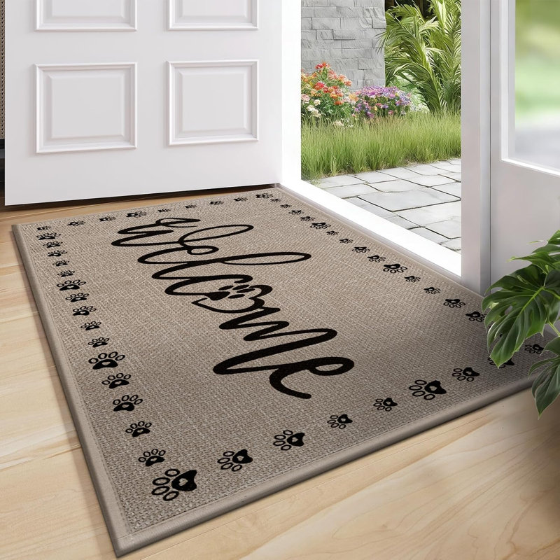 Tapis d'entrée antidérapant pour porte d'entrée