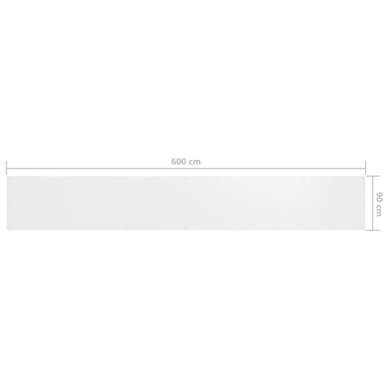 Filsaime 0.9m x 6m Rectangular Shade Sail, White