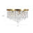15" 5-light Glam Crystal Flush Mount Chandelier-2075774387