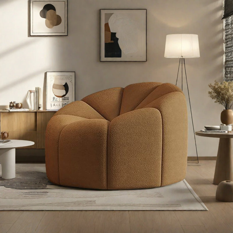 Modern Comfort Sherpa Single Sofa