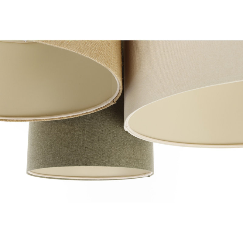Avaughn Flush Mount, Light Brown/Grey/White