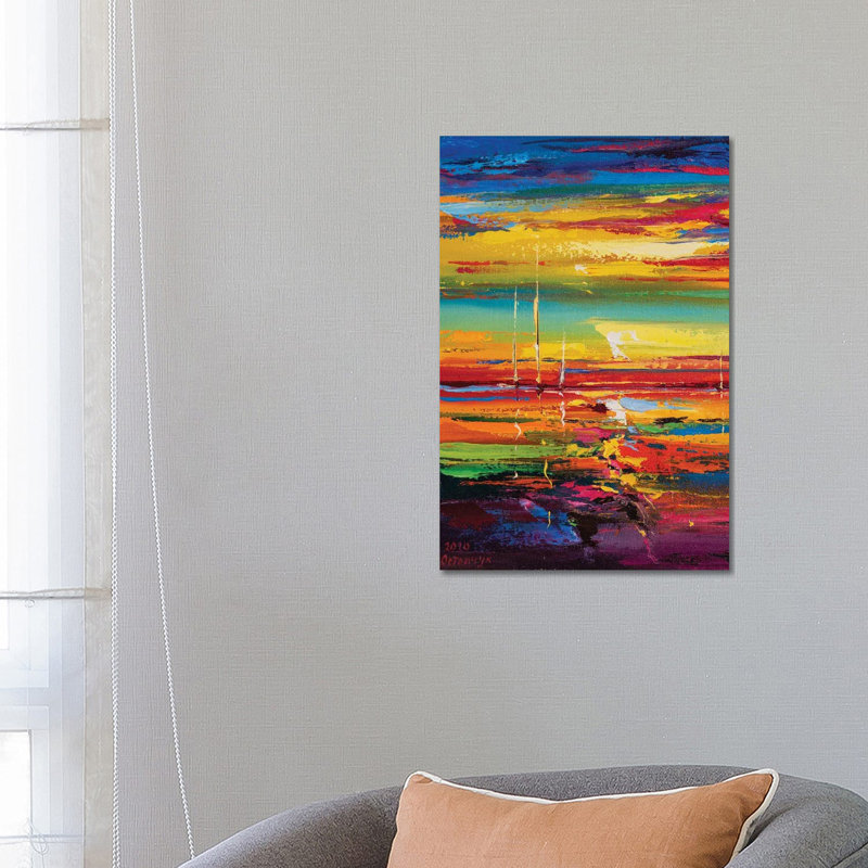 Abstract Seascape XIV - Wrapped Canvas Print, 66.04 cm H x 45.72 cm W x 1.91 cm D