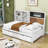 Adynn Wood Daybed with Shelves and Blackboard-1324982196
