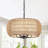 6 - Light 18.89'' Dimmable Bohemian Drum Natural Rattan Chandelier-1267558005