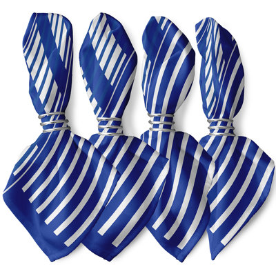 Hankins Polyester Striped Square Napkin