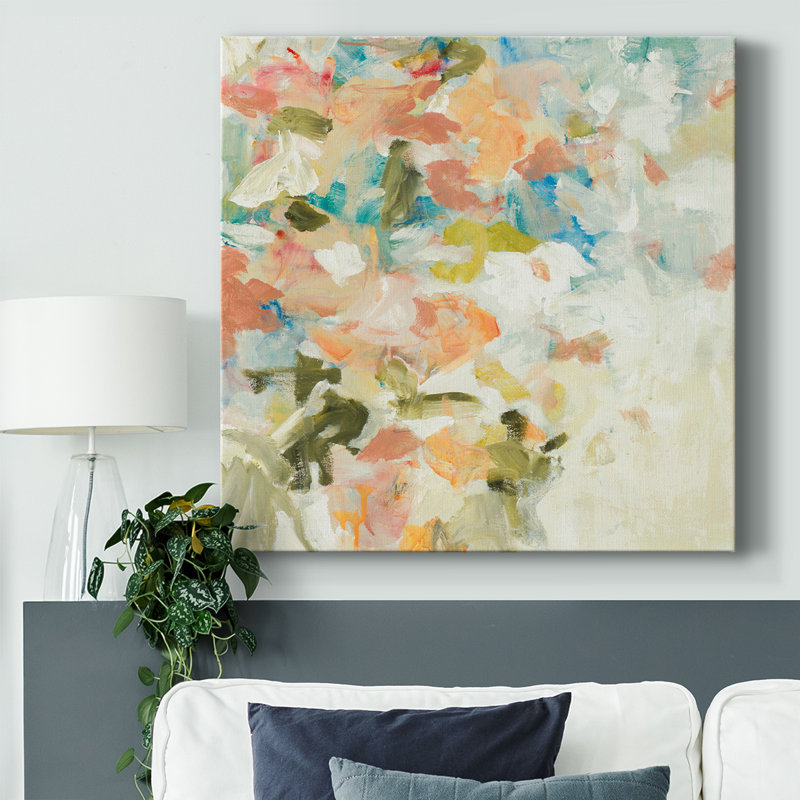 Toile tendue FLORAL BLUSH IV-Gallery, H 24 po x l 24 po