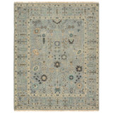 Jaipur Living Nysa RHA11 Handknotted Floral Blue and Green Area Rug (12'x15')
