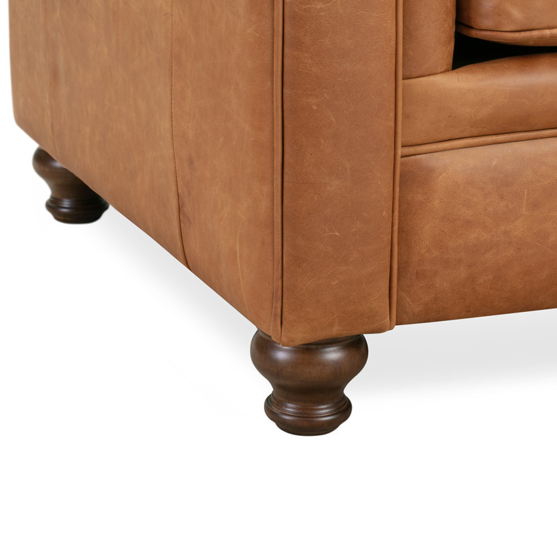 Lyon Full-Grain Genuine Italian Leather Lounge Chair