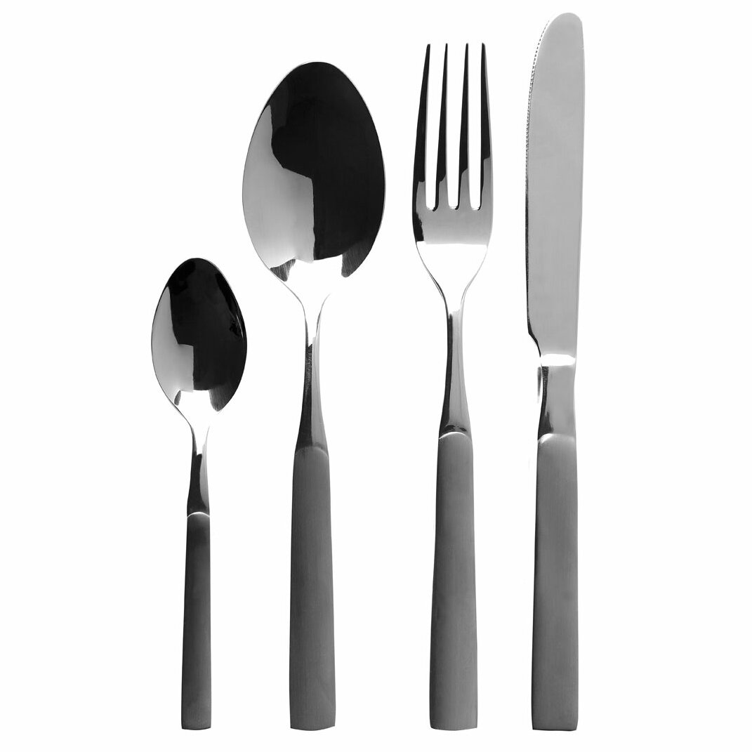 24 Piece Cutlery Set gray