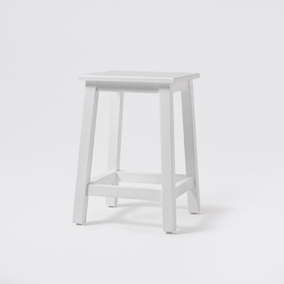 Tabouret court en bois massif