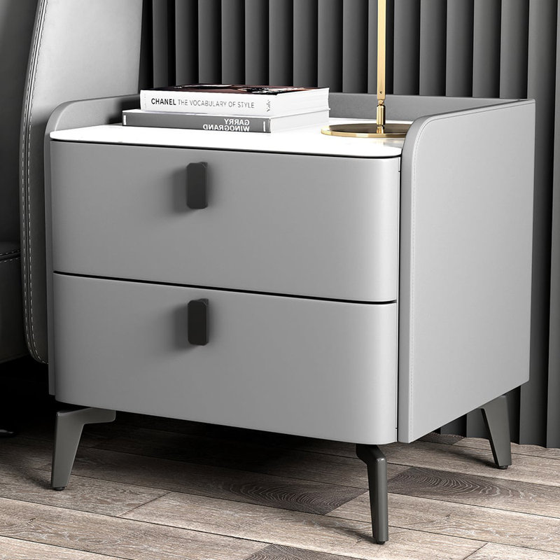 Darryel 50cm W Solid Wood Bedside Table