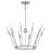 10 - Light Steel Dimmable Wagon Wheel Chandelier