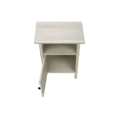 Transitional Accent Table with Storage and Space-Saving Design