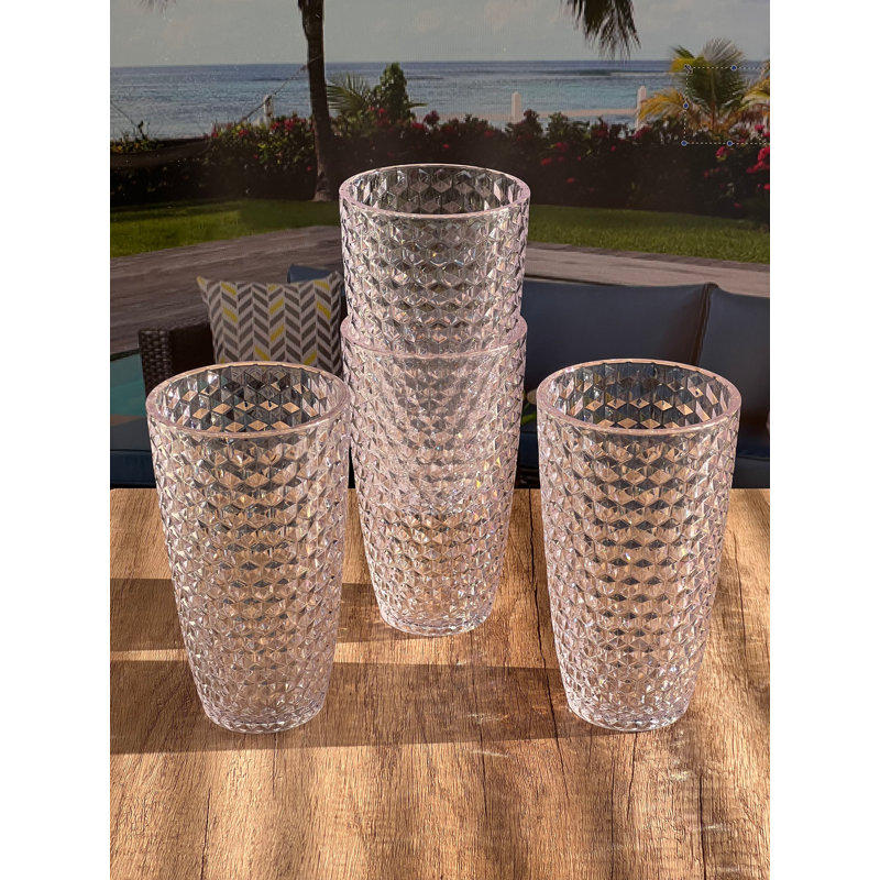 Verre à boire en acrylique Calera, Transparent, 16 oz