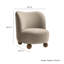 Monroe Boucle Fabric Accent Chair In Coral Walnut-104318235