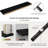 Set Of 2 48-Inch Modern Farmhouse Black Wood Finish Floating Shelves - Wall Mounted Storage For Bathroom, Kitchen, And Bedroom-2046080647