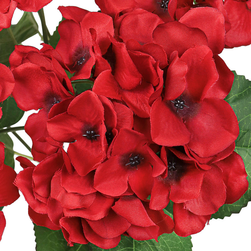 Tige d'hortensia de luxe Cragmont, Rouge