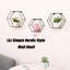 Tablettes murales flottantes hexagonales murales, solution de rangement moderne pour la chambre à coucher et le salon, cloison simple en bois de style rustique noir avec 3 tablettes, forme, décoration idéale, matériaux de haute qualité